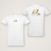 FF Skis World Cup 2026 T-shirt, front and back White FF Skis T-shirt FIS Rollerski World Cup 2026 with gold logo