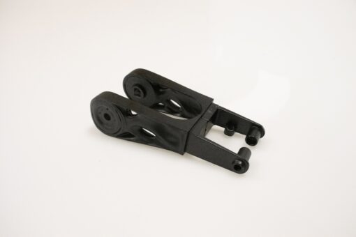 Rollerski fork Flow-system FFskis FF 360Flow Skate rollerski fork with the Flow damping system in black anodized aluminium