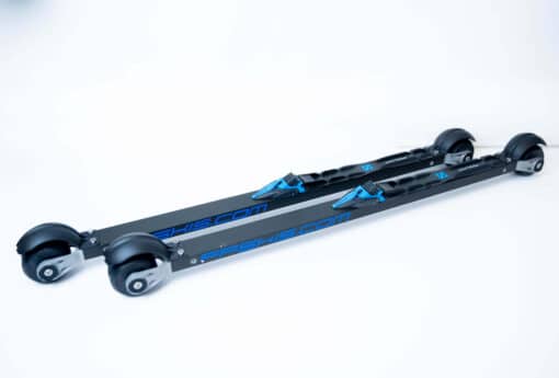FFSKIS rollerski with Prolink Race Skate binding, featuring a lightweight 7075 aluminum frame and advanced technology for high-performance skating.