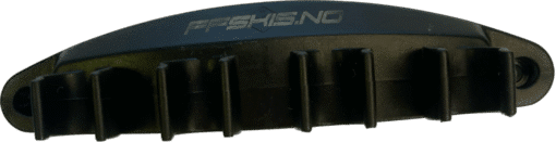 Wall-mounted ski pole holder – space-saving storage for ski gear and equipment.