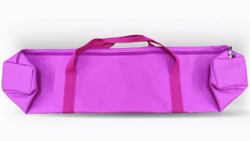 Backside of Rollerskibag in pink – water-resistant material with reinforced seams for rollerski protection