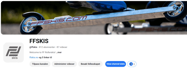 FF Skis roller skis with prominent FFSKIS.COM logo on the frame, designed for robust cross-country training.