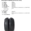 Patented V-sporet Rollerski Wheel Design Black rubber rollerski wheel featuring the patented V-sporet groove design for superior tracking and stability.