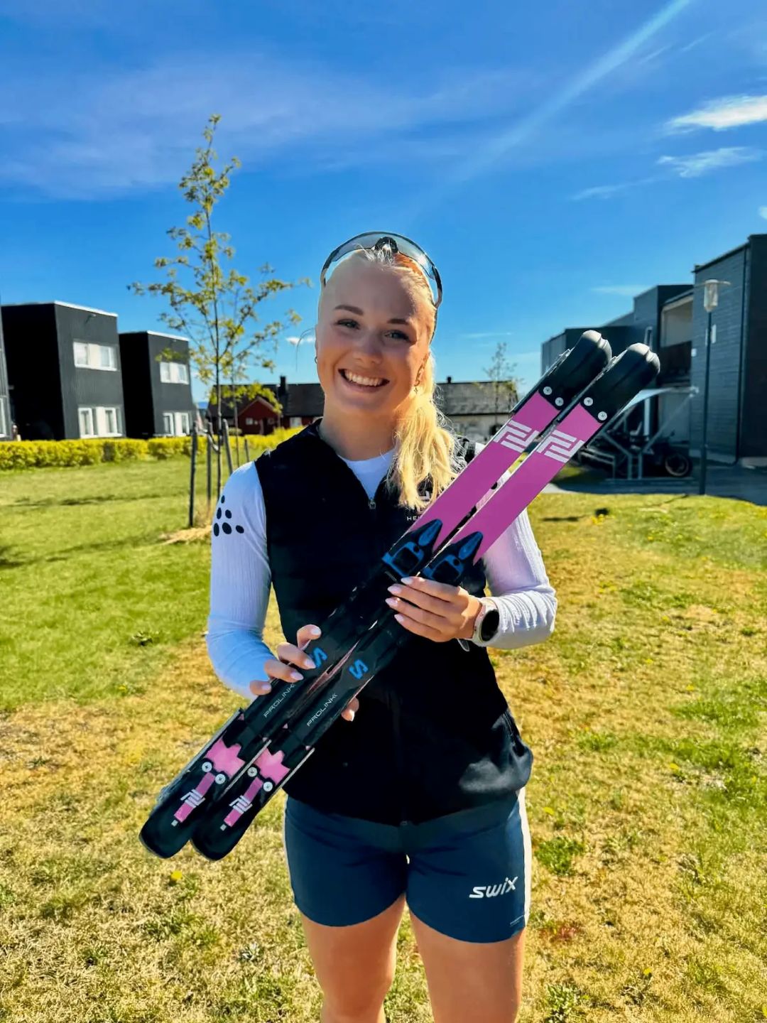 Worlds only FIS approved roller skis 28 Julie Bjervig Drivenes