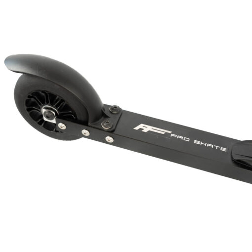 Side and top view of the FF Pro Skate rollerski, showcasing its aerodynamic design and innovative features.