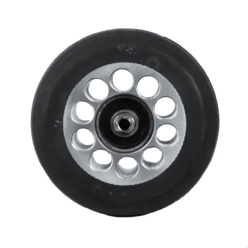 Single FF V Pro roller ski wheel showcasing its durable and high-performance design