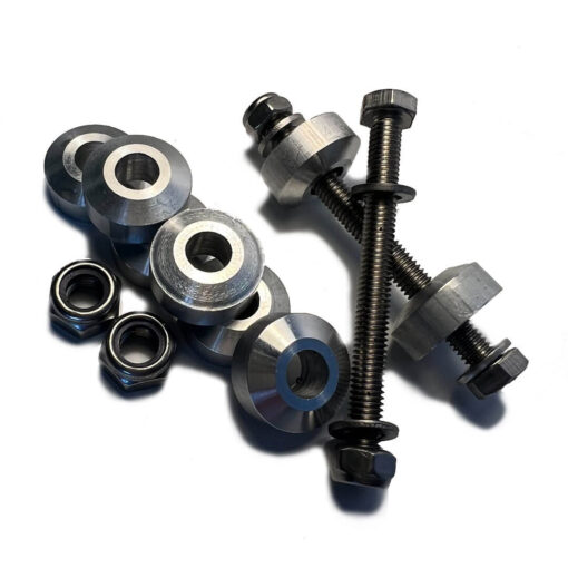Mounting kit compatible with IDT, Swenor, and Swix rollerskis, designed for easy installation and durability.
