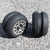 Set of two FF V Pro roller ski wheels designed for durability and high performance